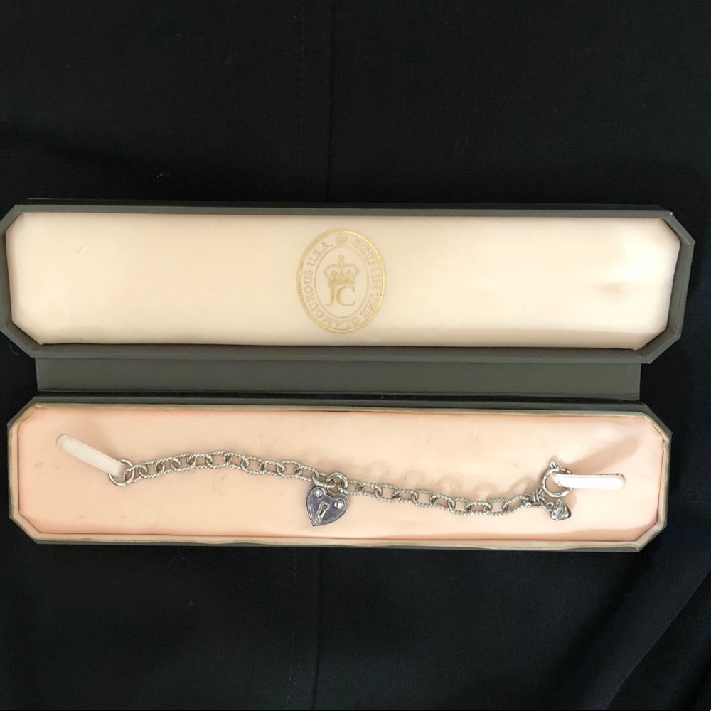 Juicy couture silver charm bracelet